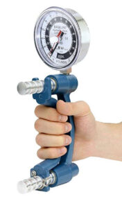 Hand Dynamometer used to measure grip strength.